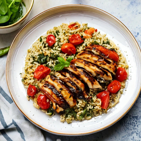 Caprese Chicken & Wild Rice