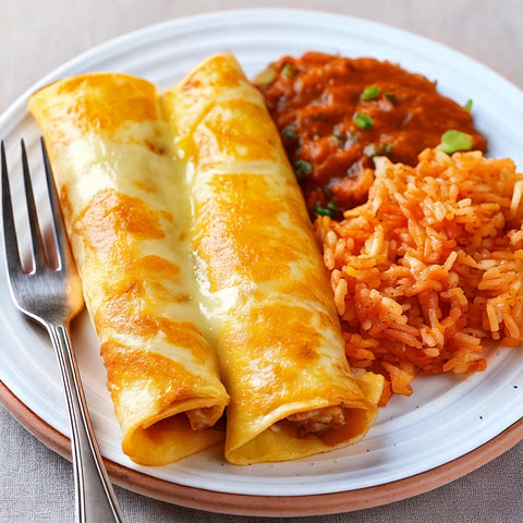 Chicken & Butternut Squash Enchiladas